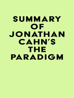 cover image of Summary of Jonathan Cahn's the Paradigm